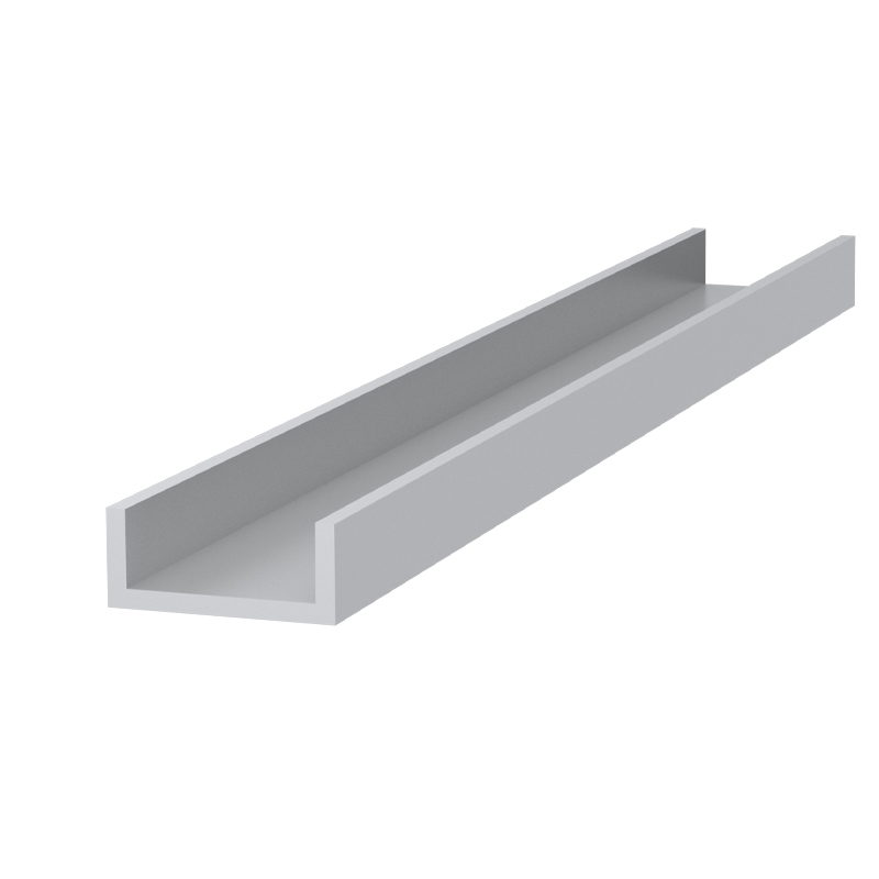 U-SHAPE ALUMINUM PROFILE 24x10 ANODISED U - PROFILES